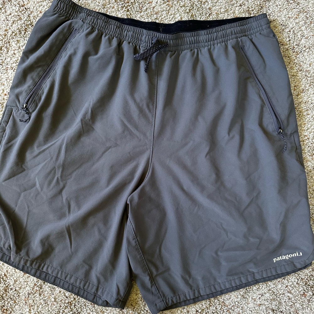 Patagonia Gray Athletic Shorts Moisture-Wicking Design